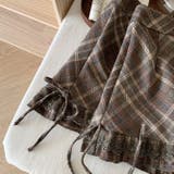 もこもこ冬の可愛さ。リボンクマ柄ボアトップス＆チェックスカート | 17kg | 詳細画像17 