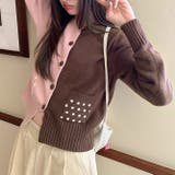 甘辛系ガールズ☆配色 ドット ポケット ニットカーディガン | 17kg | 詳細画像4 