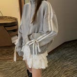 グレー | 甘辛系ガールズ☆若見え ジップアップ スウェット パーカー | 17kg