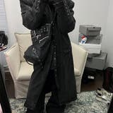 ユニセックス☆ダーク スタッズ ライダース バケット ショルダーバッグ | 17kg | 詳細画像8