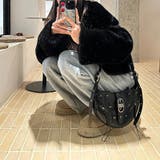 ユニセックス☆大容量 スタッズ ライダースバッグ ショルダー ワンショルダー | 17kg | 詳細画像4 