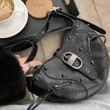 ユニセックス☆大容量 スタッズ ライダースバッグ ショルダー ワンショルダー | 17kg | 詳細画像7 