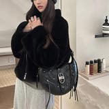 ユニセックス☆大容量 スタッズ ライダースバッグ ショルダー ワンショルダー | 17kg | 詳細画像3 