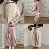 甘辛系ガールズ☆ハイウエスト ハート ポケット ワイドデニムパンツ | 17kg | 詳細画像6