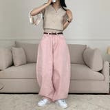 甘辛系ガールズ☆ハイウエスト ハート ポケット ワイドデニムパンツ | 17kg | 詳細画像7