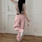 甘辛系ガールズ☆ハイウエスト ハート ポケット ワイドデニムパンツ | 17kg | 詳細画像11