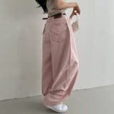 甘辛系ガールズ☆ハイウエスト ハート ポケット ワイドデニムパンツ | 17kg | 詳細画像14