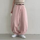 甘辛系ガールズ☆ハイウエスト ハート ポケット ワイドデニムパンツ | 17kg | 詳細画像15