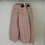 甘辛系ガールズ☆ハイウエスト ハート ポケット ワイドデニムパンツ | 17kg | 詳細画像5