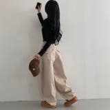 甘辛系ガールズ☆ハイウエスト ハート ポケット ワイドデニムパンツ | 17kg | 詳細画像17