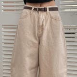 甘辛系ガールズ☆ハイウエスト ハート ポケット ワイドデニムパンツ | 17kg | 詳細画像20