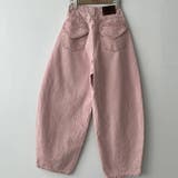 ピンク | 甘辛系ガールズ☆ハイウエスト ハート ポケット ワイドデニムパンツ | 17kg
