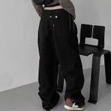 甘辛系ガールズ☆ハイウエスト ボタン ワイド ストレート デニムパンツ | 17kg | 詳細画像24