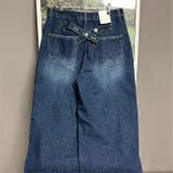 甘辛系ガールズ☆ハイウエスト ボタン ワイド ストレート デニムパンツ | 17kg | 詳細画像3