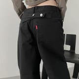 甘辛系ガールズ☆ハイウエスト ボタン ワイド ストレート デニムパンツ | 17kg | 詳細画像31