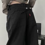 甘辛系ガールズ☆ハイウエスト ボタン ワイド ストレート デニムパンツ | 17kg | 詳細画像32