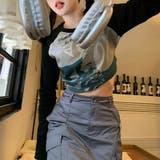 甘辛系ガールズ☆クルーネック 長袖Tシャツ クロップド丈 | 17kg | 詳細画像6