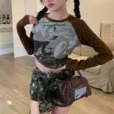 甘辛系ガールズ☆クルーネック 長袖Tシャツ クロップド丈 | 17kg | 詳細画像17