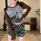 甘辛系ガールズ☆クルーネック 長袖Tシャツ クロップド丈 | 17kg | 詳細画像18