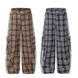 2025秋☆甘辛系ガールズ☆ルーズ チェック スウェット パンツ | 17kg | 詳細画像6 