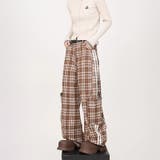 2025秋☆甘辛系ガールズ☆ルーズ チェック スウェット パンツ | 17kg | 詳細画像8 