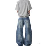 2025秋☆甘辛系ガールズ☆ウォッシュ カーブ デニムパンツ | 17kg | 詳細画像4