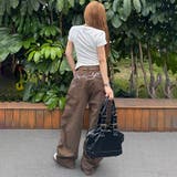 2025秋☆ユニセックス☆ストリートレトロスターロゴ刺繍デニムパンツ | 17kg | 詳細画像8 