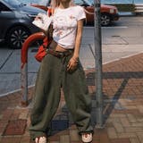 2025秋☆ユニセックス☆シンプル ワイドシルエットフロア丈 カーブデニム | 17kg | 詳細画像26