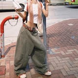 2025秋☆ユニセックス☆シンプル ワイドシルエットフロア丈 カーブデニム | 17kg | 詳細画像28