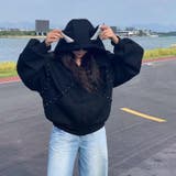 2025秋☆甘辛系ガールズ☆パッチワーク スタッズドーベルマンイヤーフーディー | 17kg | 詳細画像10