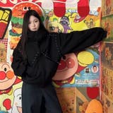 2025秋☆甘辛系ガールズ☆パッチワーク スタッズドーベルマンイヤーフーディー | 17kg | 詳細画像11