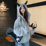 2025秋☆甘辛系ガールズ☆パッチワーク スタッズドーベルマンイヤーフーディー | 17kg | 詳細画像28