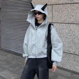 2025秋☆甘辛系ガールズ☆パッチワーク スタッズドーベルマンイヤーフーディー | 17kg | 詳細画像31