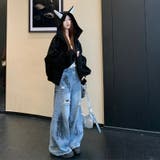 2025秋☆甘辛系ガールズ☆パッチワーク スタッズドーベルマンイヤーフーディー | 17kg | 詳細画像37