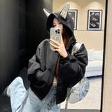 2025秋☆甘辛系ガールズ☆パッチワーク スタッズドーベルマンイヤーフーディー | 17kg | 詳細画像39