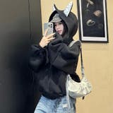 2025秋☆甘辛系ガールズ☆パッチワーク スタッズドーベルマンイヤーフーディー | 17kg | 詳細画像41