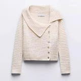 2025秋☆甘辛系ガールズ☆ニットトップス アシンメトリー 肩開きデザイン | 17kg | 詳細画像5