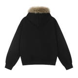 2025秋☆ユニセックス☆パーカー 刺繍入りボア襟 ジップアップアウター | 17kg | 詳細画像8 