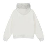 2025秋☆ユニセックス☆パーカー 刺繍入りボア襟 ジップアップアウター | 17kg | 詳細画像10 