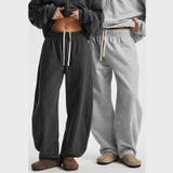 ☆スウェットパンツ 裏起毛 ドローコード入りロングパンツ | 17kg | 詳細画像1 