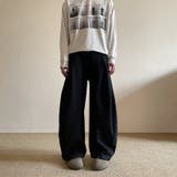 2025秋☆ユニセックス☆パンツ プリーツ入り ワイドロングパンツ | 17kg | 詳細画像8