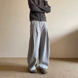 2025秋☆ユニセックス☆パンツ プリーツ入り ワイドロングパンツ | 17kg | 詳細画像11
