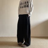 2025秋☆ユニセックス☆パンツ プリーツ入り ワイドロングパンツ | 17kg | 詳細画像15