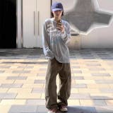 2025秋☆ユニセックス☆長袖Tシャツ ヘンリーネック グレーカラートップス | 17kg | 詳細画像4