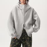 ユニセックス☆オーバーサイズエアレイヤーカーディガンパーカー | 17kg | 詳細画像8