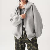 ユニセックス☆オーバーサイズエアレイヤーカーディガンパーカー | 17kg | 詳細画像10