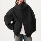 ユニセックス☆オーバーサイズエアレイヤーカーディガンパーカー | 17kg | 詳細画像11