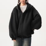 ユニセックス☆オーバーサイズエアレイヤーカーディガンパーカー | 17kg | 詳細画像13