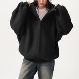 ユニセックス☆オーバーサイズエアレイヤーカーディガンパーカー | 17kg | 詳細画像14