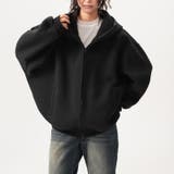 ユニセックス☆オーバーサイズエアレイヤーカーディガンパーカー | 17kg | 詳細画像15